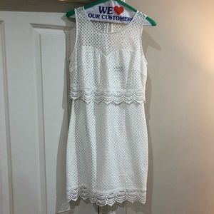 White eyelet dress
